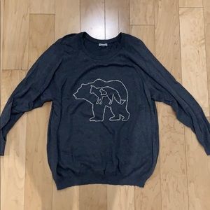 Cooperative Bear Fox Rabbit Sweater